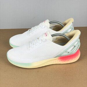 Kizik Athens Handsfree Athletic Shoes Womens 12 Mens 10.5 White Green Pink